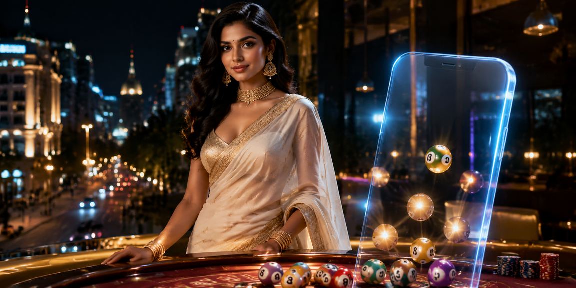Professional live casino dealer interacting with players online